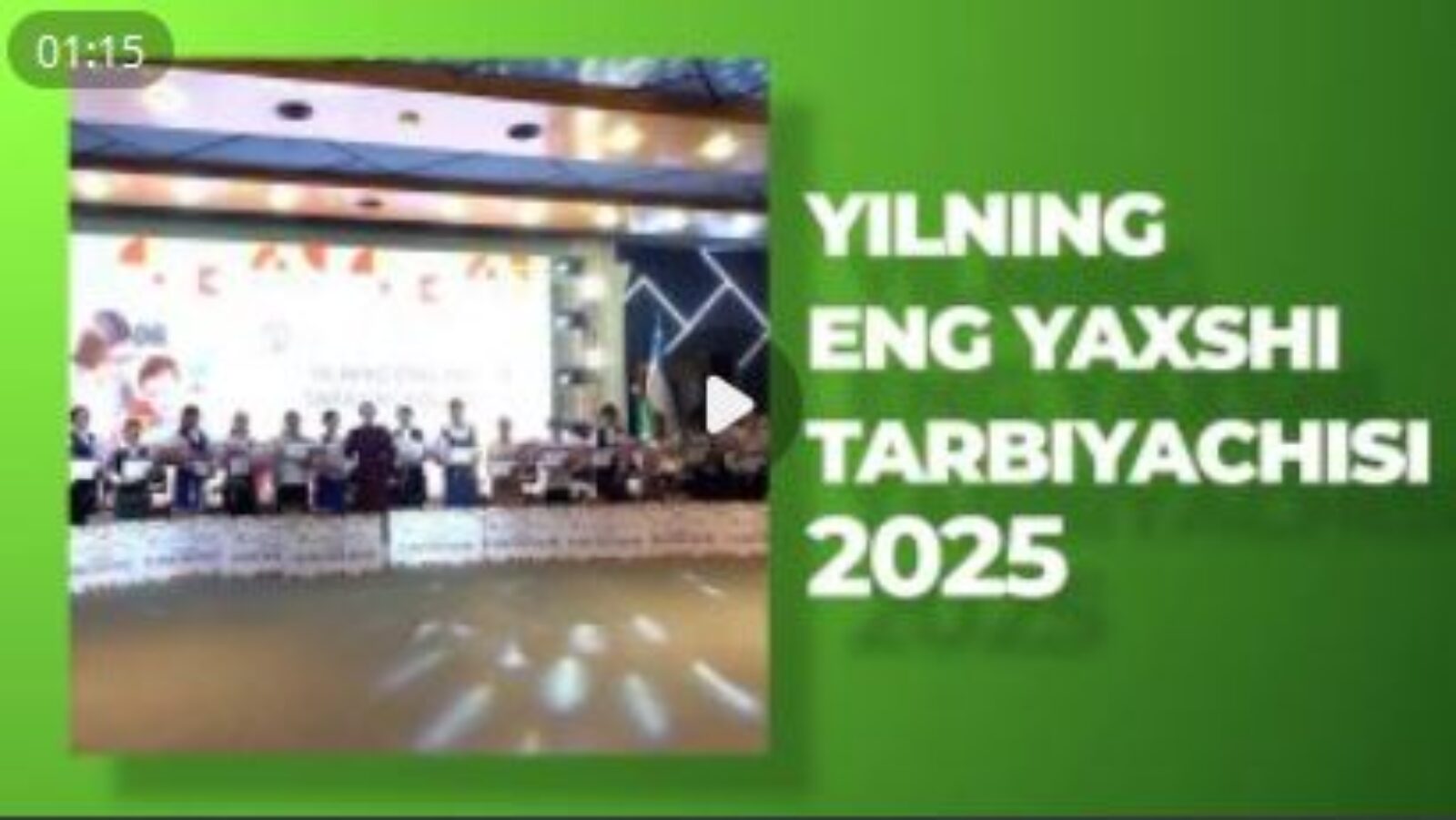 “Yilning eng yaxshi tarbiyachisi-2025”: tanlovning yangi mavsumi boshlanish arafasida!